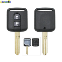 2 Buttons Remote Key Case Shell Fob for Nissan Elgrand X-TRAIL Qashqai Navara Micra Note Cabster NV200