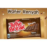 EH374 Nabati Time Break TOP COATED WAFER 5 fingers Richoco Wafer Salut Cokelat / Chocolate Coated Cr