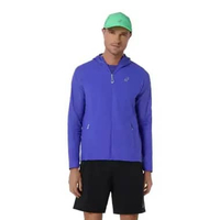 Asics Men Road Packable Jacket -2011D084.403 M Cobalt Burst/Illuminate Green