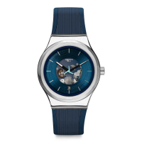 【SWATCH】金屬 Sistem51機械錶手錶 BLURANG 男錶 女錶 瑞士錶 錶 自動上鍊(42mm)