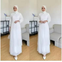 Dress wanita Nazeeya.Co - Mahira Dress Pesta Brukat Mix Tille Baju Kondangan Wanita Simple Elegan Ga