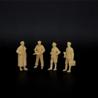 1/72 (German) Officer Field Conference 4-person Genome (Miniature Soldier)