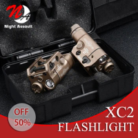 Tactical Surefir XC2 Flashlight Pistol Metal Upgraded Red Green Laser Airsoft White LED Scout Light Hunting Airsoft Gloc 17 18 1