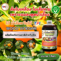 ส้มใบเหลือง ใบเสียหาย เพราะแมลงดูดน้ำเลี้ยง ใช้น้ำส้มควันไม้ฟื้นต้นแบบธรรมชาติ น้ำส้มควันไม้ TPI