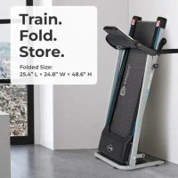 Foldable Treadmill for Home - Compact Electric Space Saver Folding Treadmill for 5'4" User Height with Preset Programs