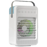 Portable Air Conditioner, 4 In 1 Evaporative Air Cooler Accessory With 600Ml Water Tank, 2/4/6H Timer 4 Speeds