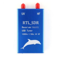 RTL2832U+R820T2 100KHz-1.7GHz UHF VHF HF RTL.SDR USB Tuner Receiver AM FM Radio