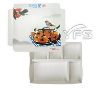 502紙餐盒組(彩) (便當 外帶 外食 自助餐 紙製)【裕發興包裝】HF0027/HF080