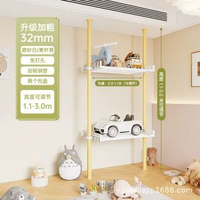 【熱推】頂天立地免打孔兒童車置物架多層滑板單車收納架