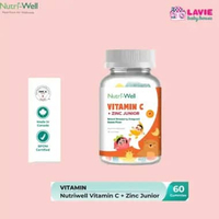Nutriwell Vitamin C + Zinc Junior β 60 Gummies | Suplemen Anak - Lavie Baby House