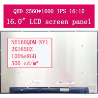 16.0 inch 2560x1600 IPS eDP 40pins 2.5k 165HZ LCD screen display NE160QDM-NY1 MNG007DA1-1 For Lenovo R9000P R9000K 2021 Year