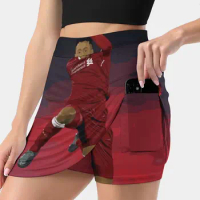 Alex Oxlade - Chamberlain - Women'S Fashion Sporting Skirt With Pockets Tennis Golf Running Skirts Alex Oxlade Chamberlain Ynwa
