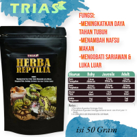 Trias Herba reptilia Vitamin reptile 50 Gram/vitamin reptile vitamin iguana vitamin kura kura sulcat
