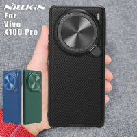 NILLKIN for Vivo X100 Pro case Slide Protect Lens 360 frosted Camera Protection CamShield Back cover for VivoX100Pro 5G