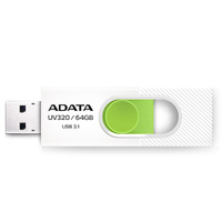 ADATA威剛  USB3.1 隨身碟-UV320-64GB(白綠)【愛買】