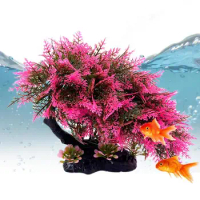 Aquarium Bonsai Tree Realistic Pine Underwater Plants Ornament For Aquarium Fish Tank Reptile Terrarium Decorations