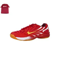 Sepatu Badminton Eagle Original Clyde WASBM329 BNIB 40 MERAH PUTIH