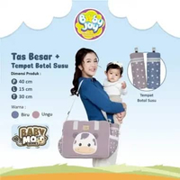 BABY JOY Tas Bayi Besar + TBS Baby Moo Series BJT1074 - Lavie Baby House Ungu