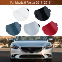 Car Front Bumper Tow Hook Cover Lid Towing Trailer Hauling Eye Cap For Mazda 6 Atenza Sedan 2017 2018 2019