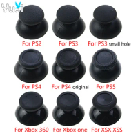 YuXi 2pcs For PS5 PS4 PS3 PS2 Controller Thumbstick Cap Analog Joystick Thumb Stick Grip Cover For Xbox One Series X S 360