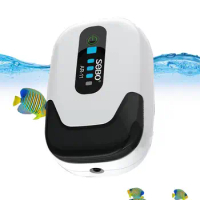 Oxygen Aerator Pump Quiet Aquarium Pump For Fish Tank Fish Tank Aerator Aquarium Pump USB Rechargeable Oxygen Pump 70 Hours Work