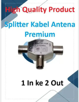 Delino Splitter Antena [2 Output] silver