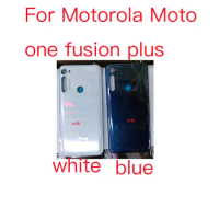 For Motorola Moto One Fusion Plus Onefusionplus Back Battery Cover Housing Rear Back Cover Housing Case Repair Parts