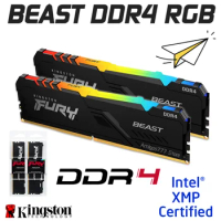Kingston Fury Beast RGB Ram DDR4 2666MHz 3200MHz 3600MHz Desktop Memory 8GB 16GB 32GB Ram 288pin DIMM XMP2.0 DDR4 Ram New