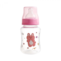Newborn Baby Bottle Food Grade Plastic PP Material Newborn Baby Bottle Anti-flatulence Label Wide Mo