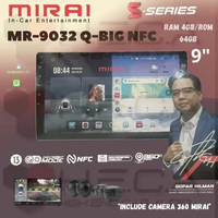 Mirai MR-9032 Q-BIG NFC 9” inch 4/64 GB Head Unit Android Tape TV Mobil 4+64GB QBIG S Series + Camer