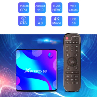 TV Box Android 11 Smart TV Box X88 PRO 10 4GB 64GB 32GB Rockchip RK3318 4K TVbox Support Google Set Top Box x88pro 11.0