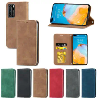 Flip Solid Color Leather Phone Cover For Nothing Phone 2 Nothing Phone 1 Built In Wallet Card Folding Phone Case