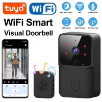 Tuya Visual Video Smart Doorbell Wireless HD Night Vision Camera Security Smart Home WiFi Doorbell T