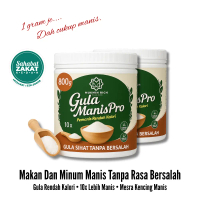 Gula Manis Pro Mukmin Rich – Gula Rendah Kalori 800g | 10x Lebih Manis Dari Gula Biasa | Pemanis Mes
