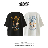 [Pre 4 วัน] ARCADE เสื้อ Alcoholic Running Club (ARC-0024) Oversize เนื้อผ้า 100% Cotton No.20