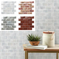 One House Premium Peel and Stick Tiles 3D Marble stone pattern Waterproof Kitchen Backsplash Decor Self Adhesive Wallpaper