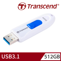 【Transcend 創見】JetFlash790 USB3.1 512GB 隨身碟-典雅白(TS512GJF790W)