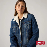 【LEVIS】Type3 經典修身版型 刷毛翻領 牛仔外套 女生上衣 熱賣單品 36136-0063