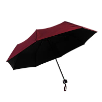 【雙龍牌】UC日系降溫無敵小折傘 黑膠雨傘(超輕量抗UV陽傘超撥水防風手開傘B1943)