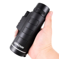Professional Monocular Powerful Binoculars 10X42 HD Bak4 Zoom Portable Night Powerful Binoculars for Hunting Camping