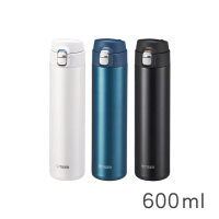 【中港虎牌】(夢重力)彈蓋型保溫杯-600mL(MMJ-S060)*2支組合-珠光黑+珠光白