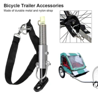 Bike Trailer Clutch Strap Steel Mount Hitch Model Baby Kids Pet Stroller Coupler Linker Towing Part Accessories