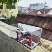 MINI DIORAMA 1 / 64 - DIECAST 64 - DIORAMA + AKRILIK - DIORAMA ACRYLIC DIECAST - DIORAMA BENGKEL - M