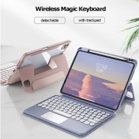 Wireless Detachable Tablet Keyboard Folio Case Portable Tablet Keyboard Cover Removable For IPad Air IPad Pro Tablet