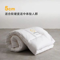 五星級酒店大豆纖維床墊軟墊家用臥室墊子床褥榻榻米墊褥墊被褥子酒店軟床墊-白色【約5CM】150X190CM