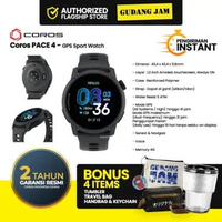 Jam Tangan Smartwatch Coros Pace 4 GPS Sport Watch AMOLED Ultralight Black