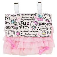 Hello Kitty 夾式口袋包-LOGO，化妝包/收納包/手拿包/補妝包/面紙包，X射線【C936788】