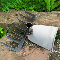 2 In1 Alat Pencabut Rumput Liar Alat Garuk Rumput Cabut Rumput Garden Cangkul Kebun Handheld Rake Pe