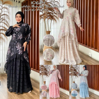 Gamis Latifah Babydoll Plus Brokat LD 110 PJ 140 Model 106341