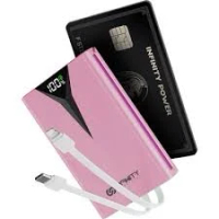 INFINITY BT10S 10000MAH 22.5W GAN 行動電源 附 TYPE-C/IPHONE 粉紅色 (V000)